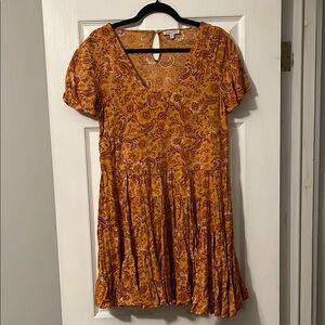 Floral Orange Dress